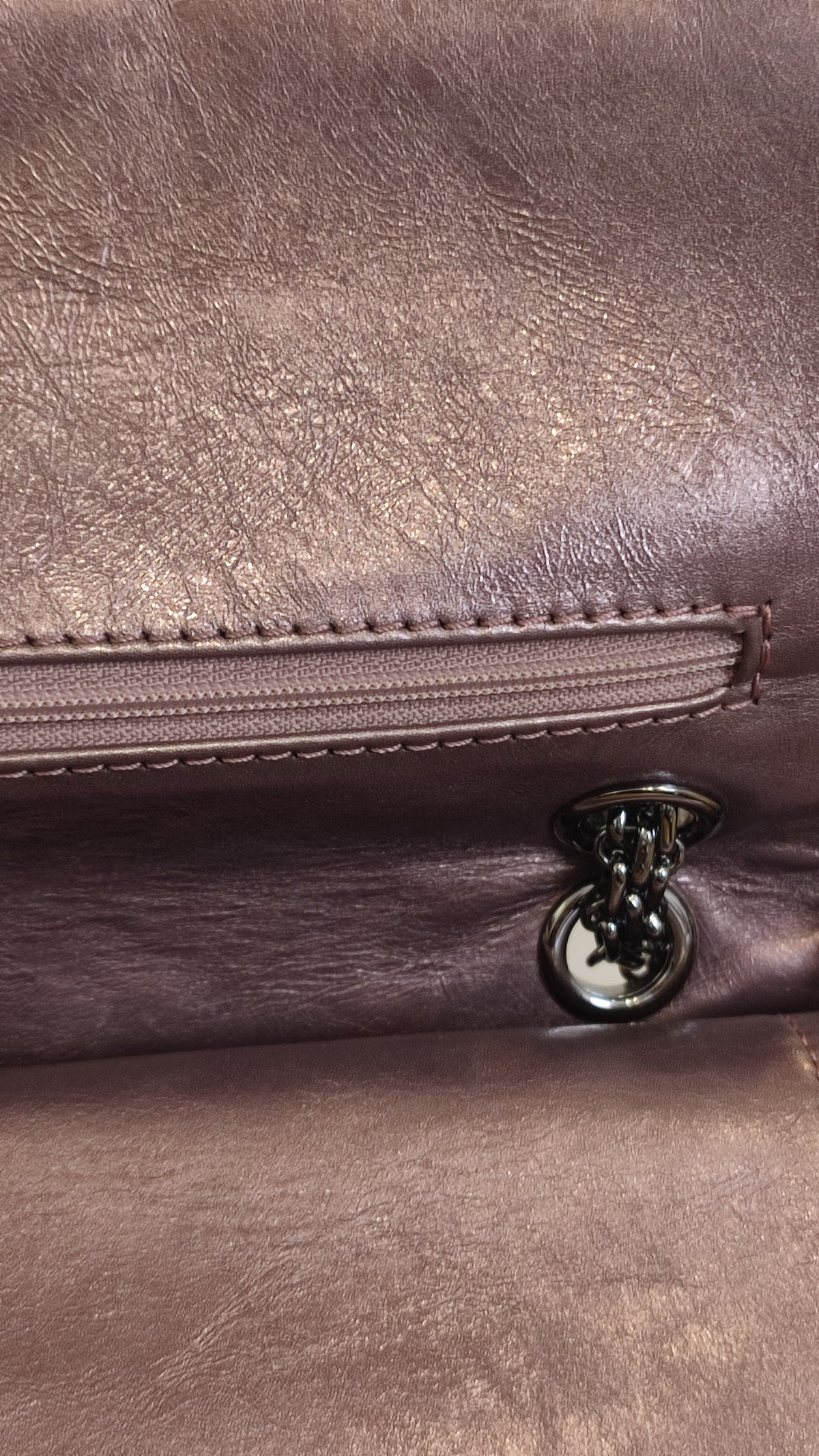 Chanel Aged Metallic Purple Reissue 226 Series 12
