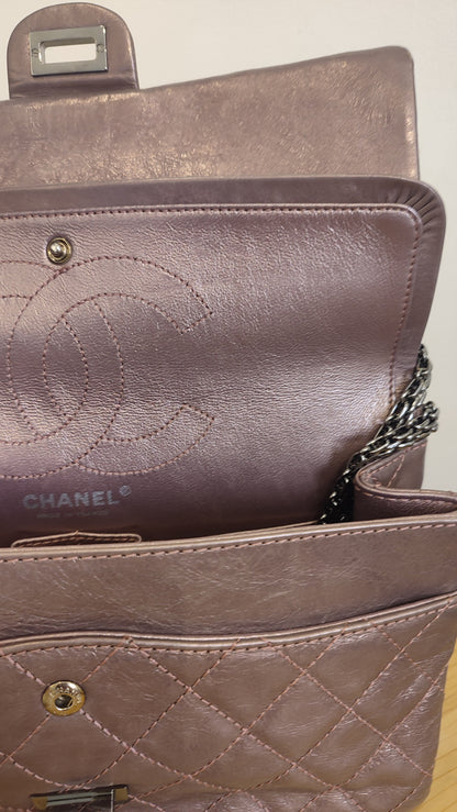 Chanel Aged Metallic Purple Reissue 226 Series 12