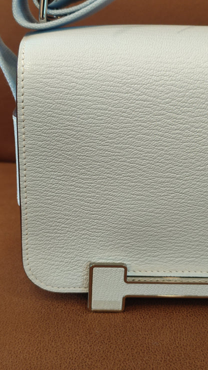Hermes Geta Bicolor Bleu Brume/Nata Chevre Mysore Stamp U 2022