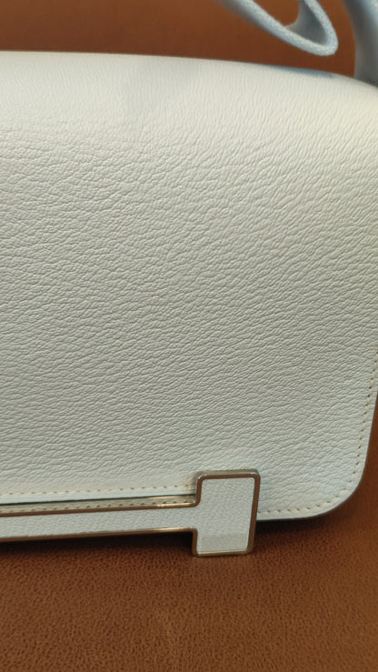 Hermes Geta Bicolor Bleu Brume/Nata Chevre Mysore Stamp U 2022