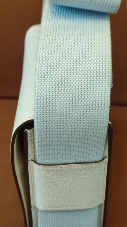 Hermes Geta Bicolor Bleu Brume/Nata Chevre Mysore Stamp U 2022