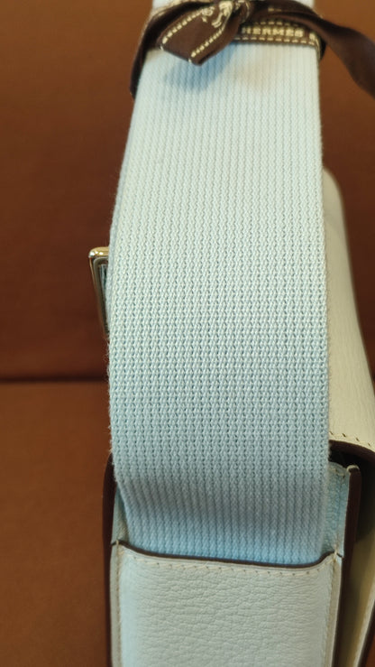 Hermes Geta Bicolor Bleu Brume/Nata Chevre Mysore Stamp U 2022