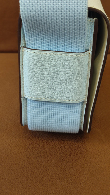 Hermes Geta Bicolor Bleu Brume/Nata Chevre Mysore Stamp U 2022