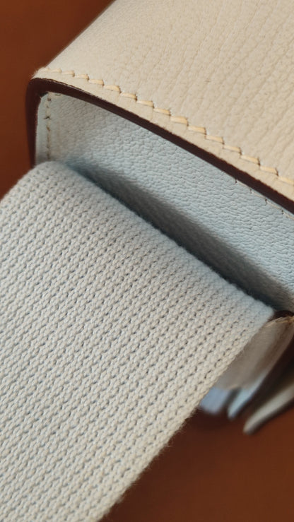 Hermes Geta Bicolor Bleu Brume/Nata Chevre Mysore Stamp U 2022