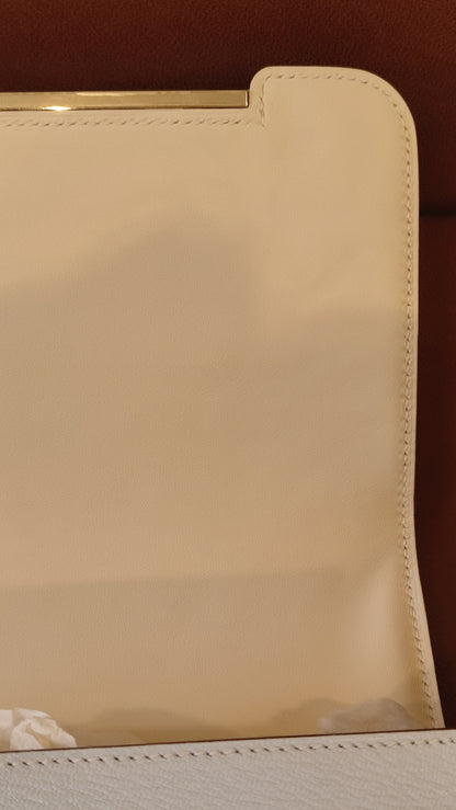 Hermes Geta Bicolor Bleu Brume/Nata Chevre Mysore Stamp U 2022