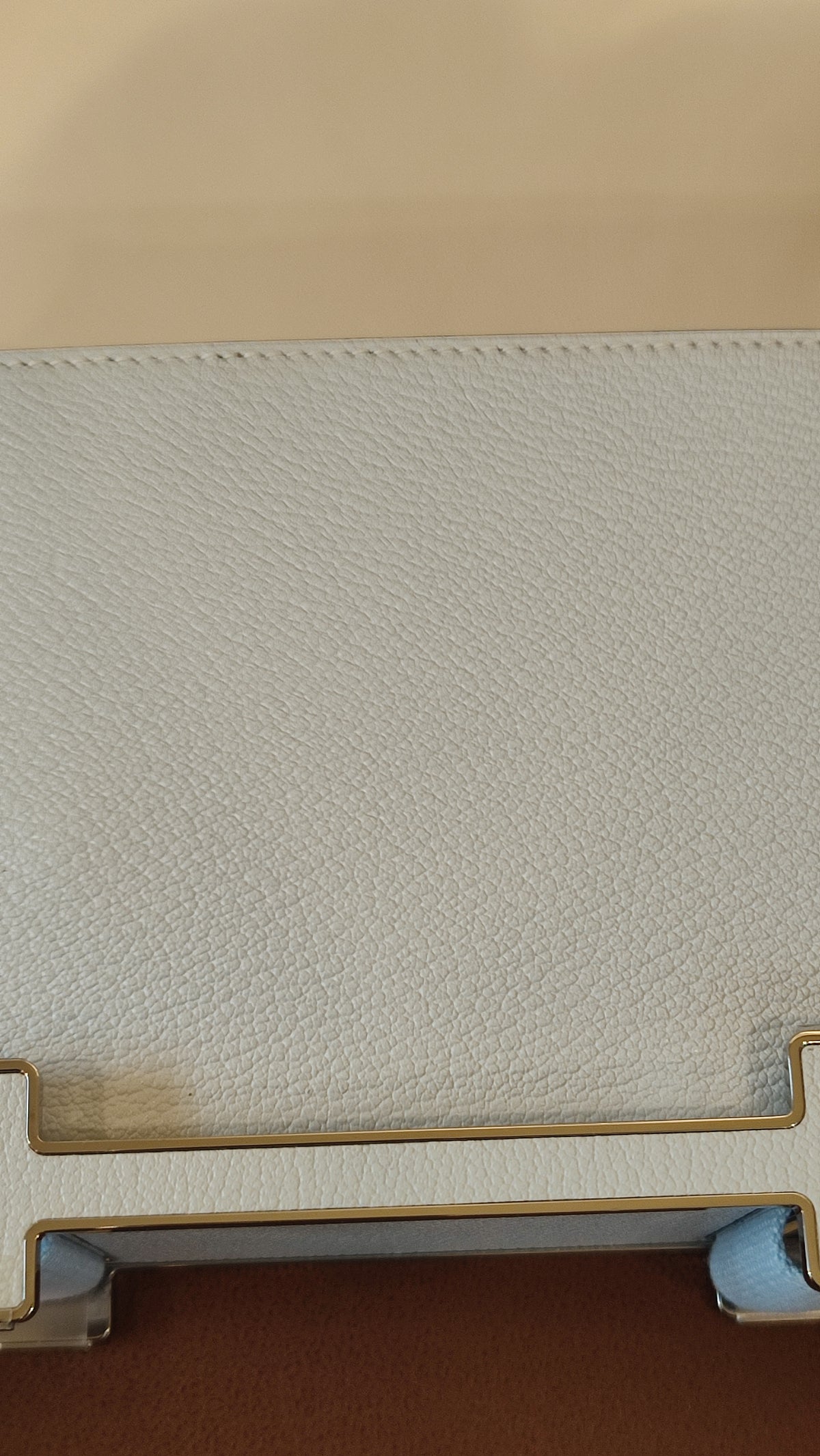 Hermes Geta Bicolor Bleu Brume/Nata Chevre Mysore Stamp U 2022