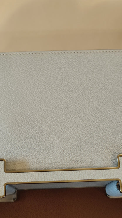 Hermes Geta Bicolor Bleu Brume/Nata Chevre Mysore Stamp U 2022