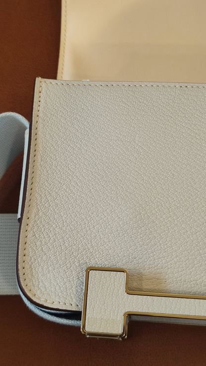Hermes Geta Bicolor Bleu Brume/Nata Chevre Mysore Stamp U 2022