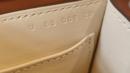 Hermes Geta Bicolor Bleu Brume/Nata Chevre Mysore Stamp U 2022