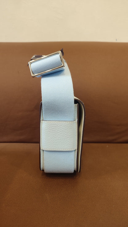 Hermes Geta Bicolor Bleu Brume/Nata Chevre Mysore Stamp U 2022