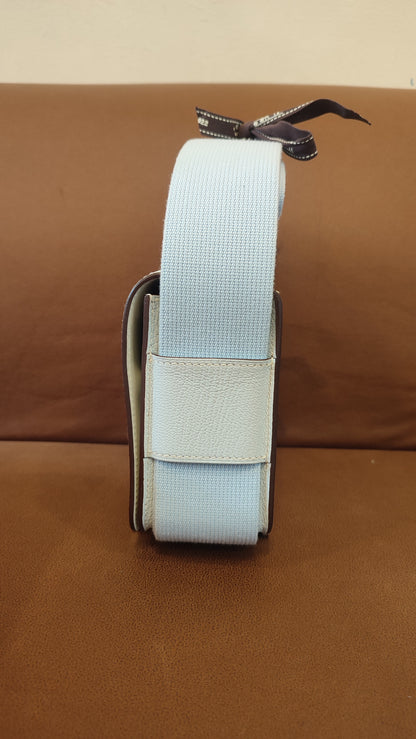 Hermes Geta Bicolor Bleu Brume/Nata Chevre Mysore Stamp U 2022