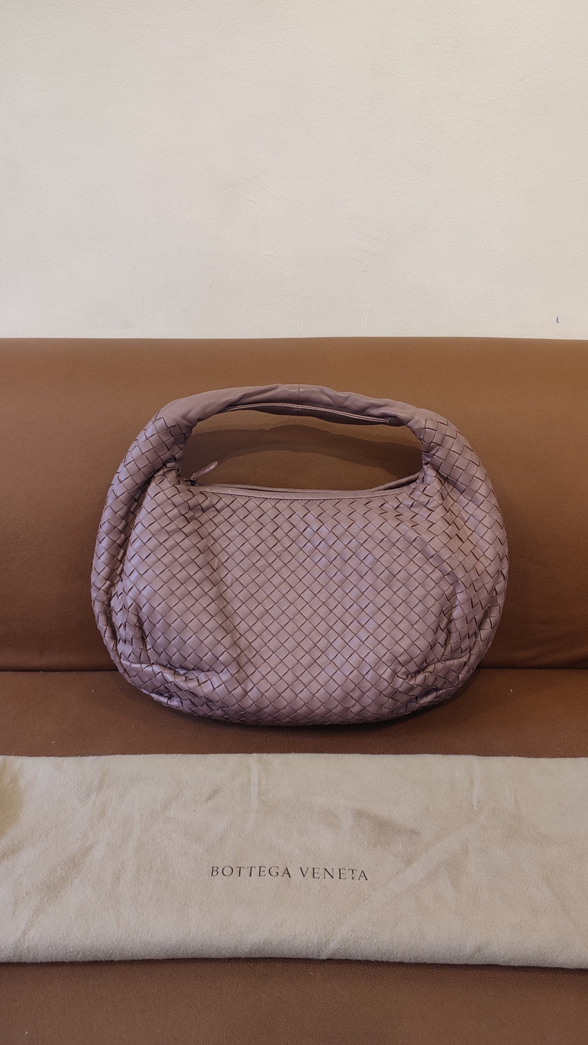Bottega Veneta Intrecciato Hobo Bag Purple