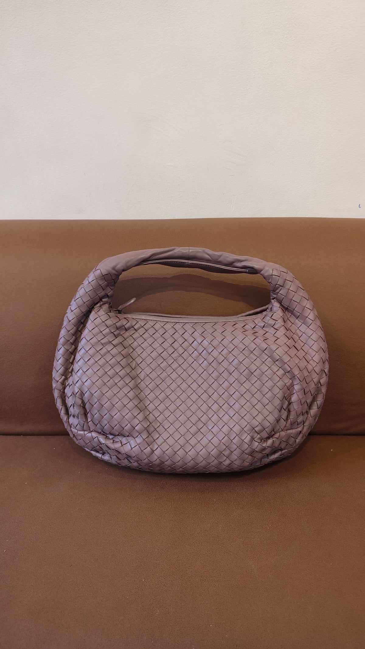 Bottega Veneta Intrecciato Hobo Bag Purple