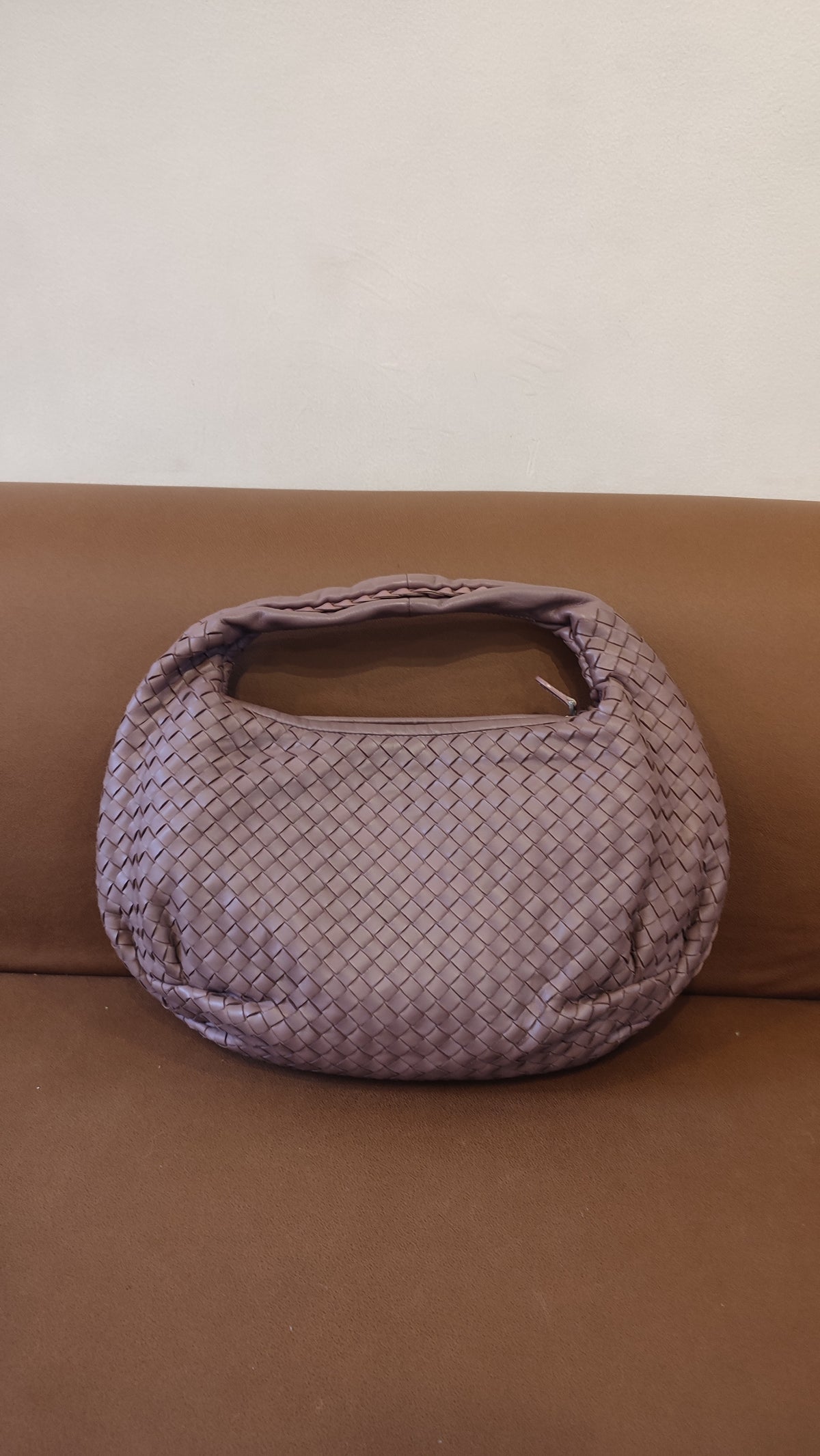 Bottega Veneta Intrecciato Hobo Bag Purple