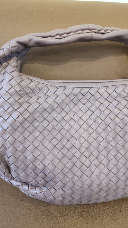 Bottega Veneta Intrecciato Hobo Bag Purple
