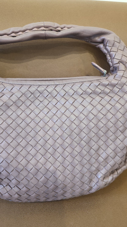 Bottega Veneta Intrecciato Hobo Bag Purple