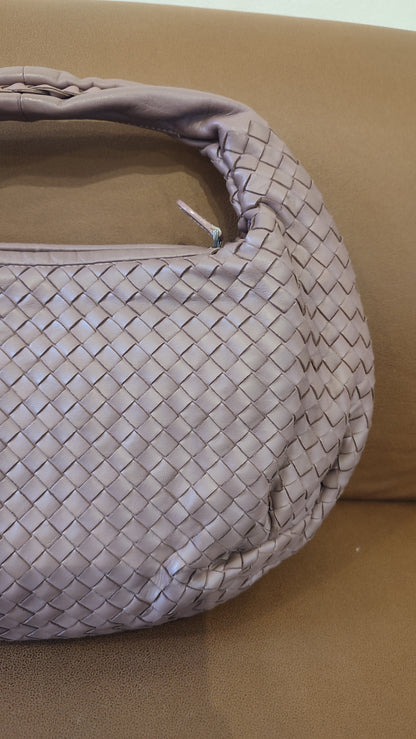 Bottega Veneta Intrecciato Hobo Bag Purple