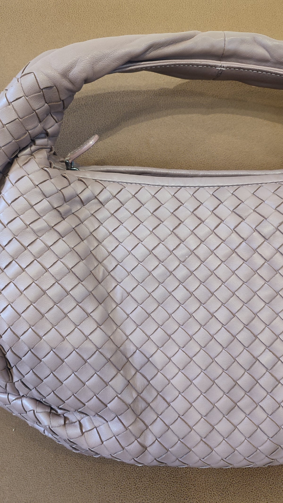 Bottega Veneta Intrecciato Hobo Bag Purple