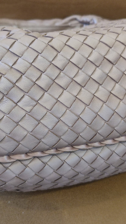 Bottega Veneta Intrecciato Hobo Bag Purple