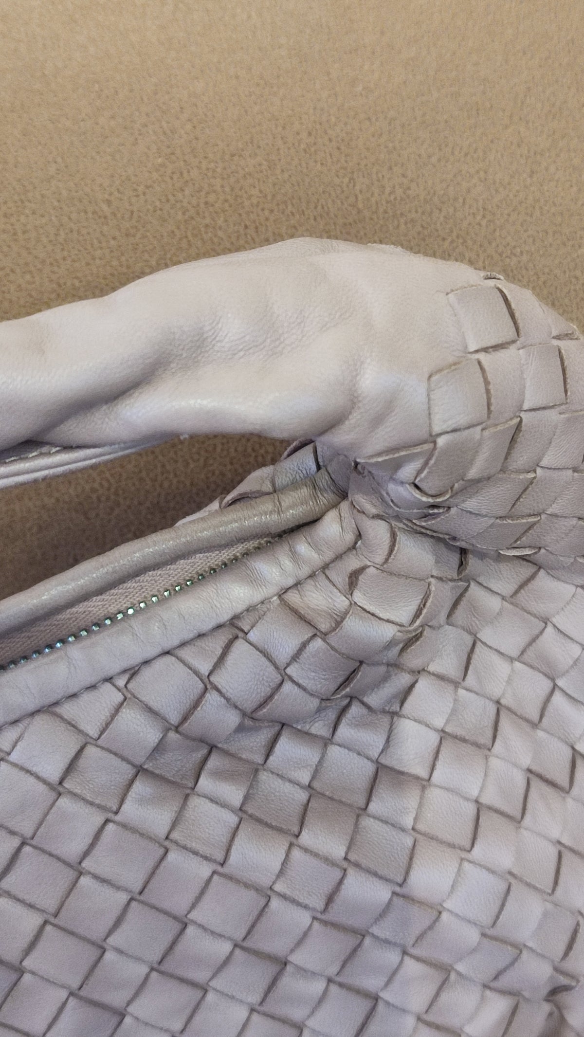 Bottega Veneta Intrecciato Hobo Bag Purple