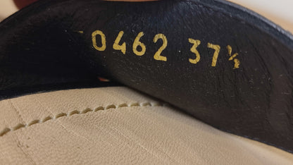 Chanel CC 2015 Gladiator Cork-Heeled Black Size 37 1/2