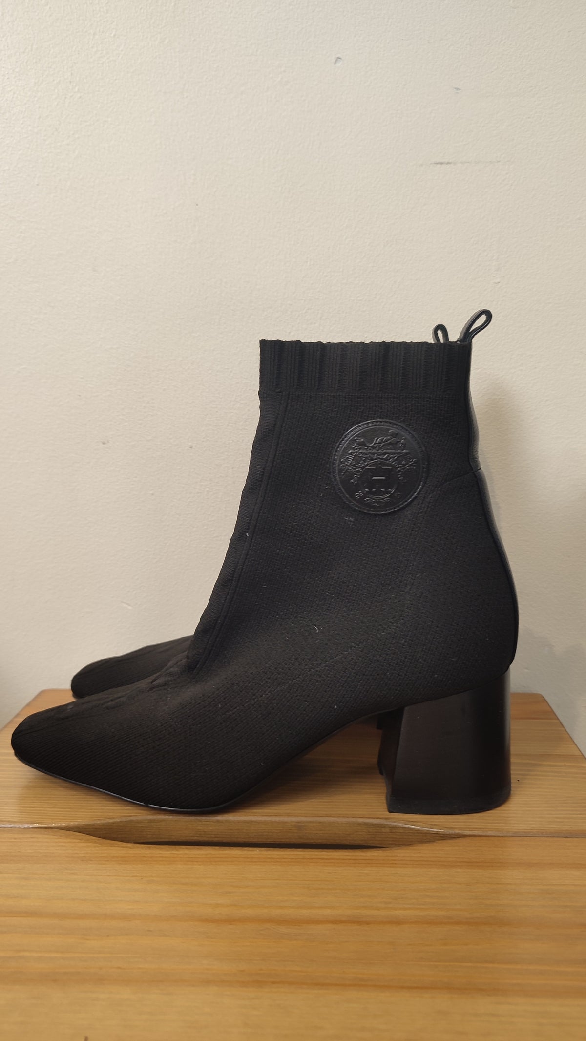 Hermes Jenna 60 Ankle Boots Size 37 Black