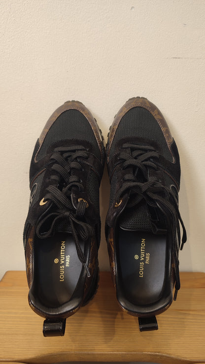 Louis Vuitton Runway Monogram Black/Brown Sneakers Size 37