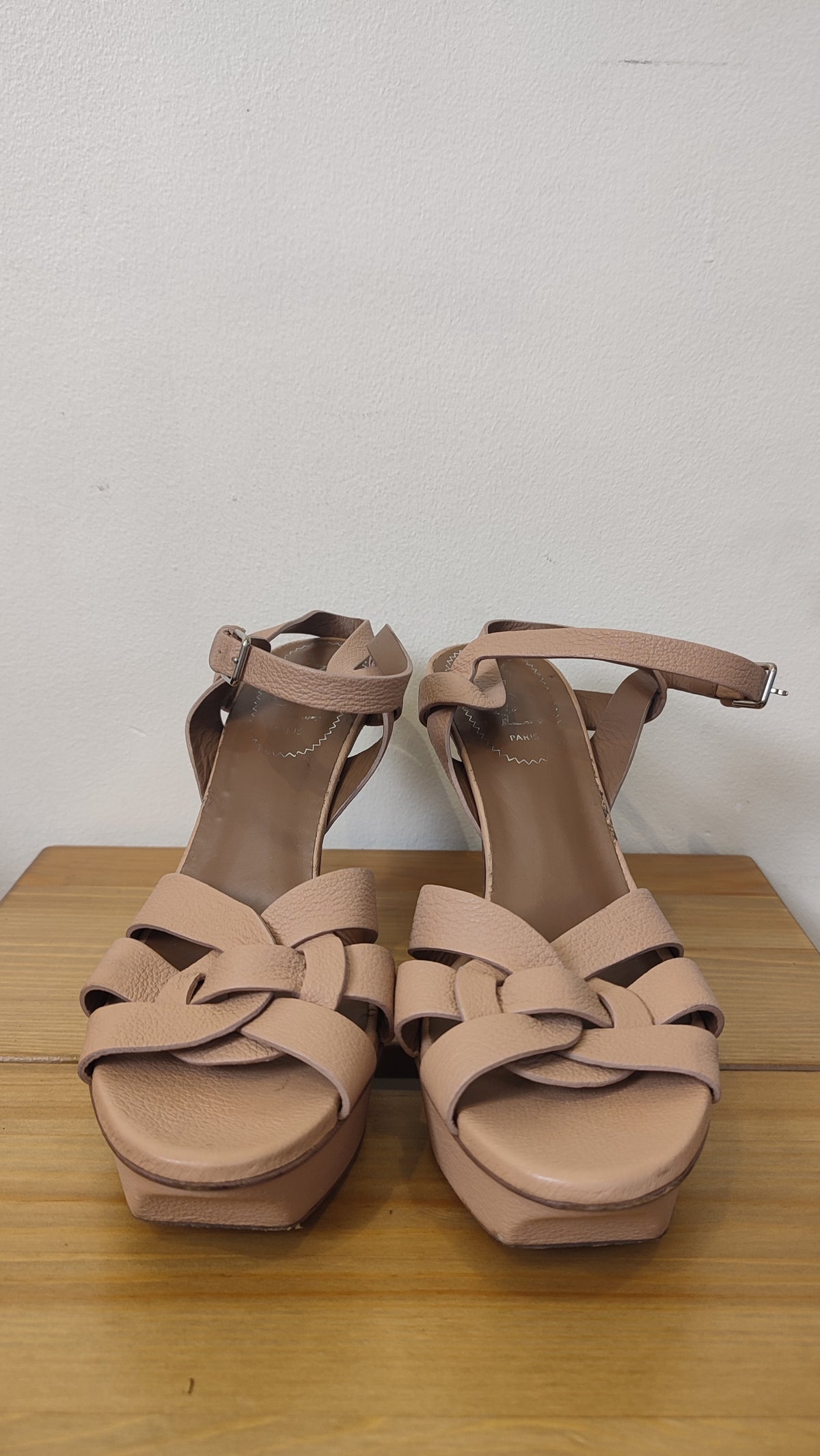 YSL Tribute Nude Heels Size 37 1/2