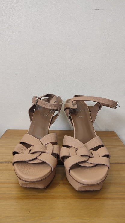 YSL Tribute Nude Heels Size 37 1/2