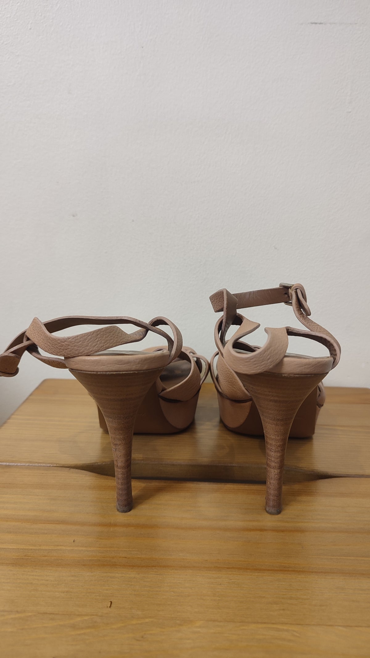 YSL Tribute Nude Heels Size 37 1/2