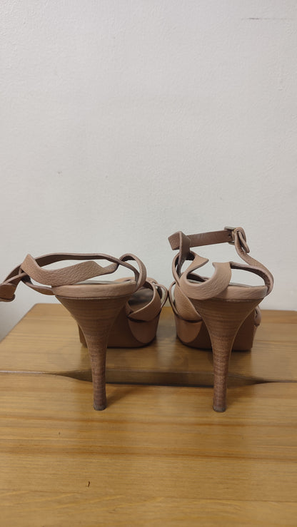 YSL Tribute Nude Heels Size 37 1/2