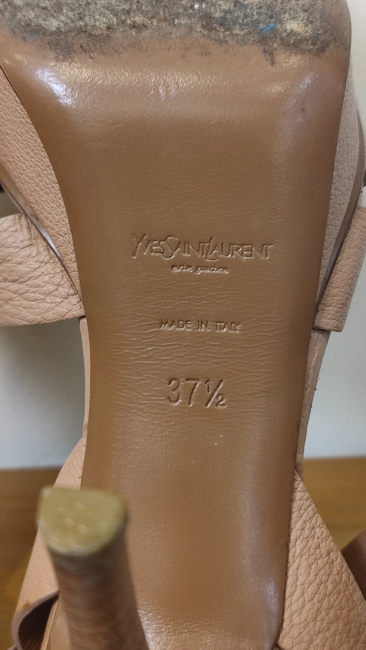YSL Tribute Nude Heels Size 37 1/2
