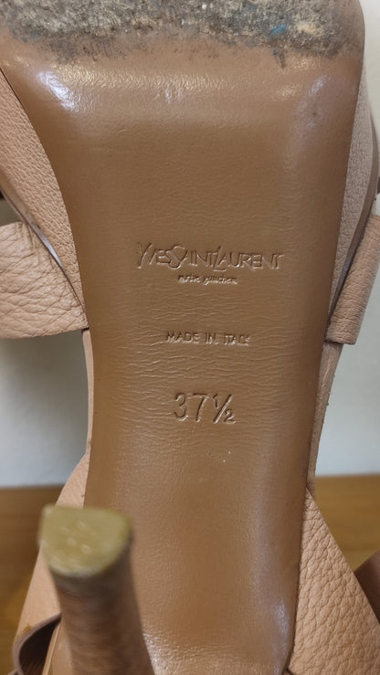 YSL Tribute Nude Heels Size 37 1/2