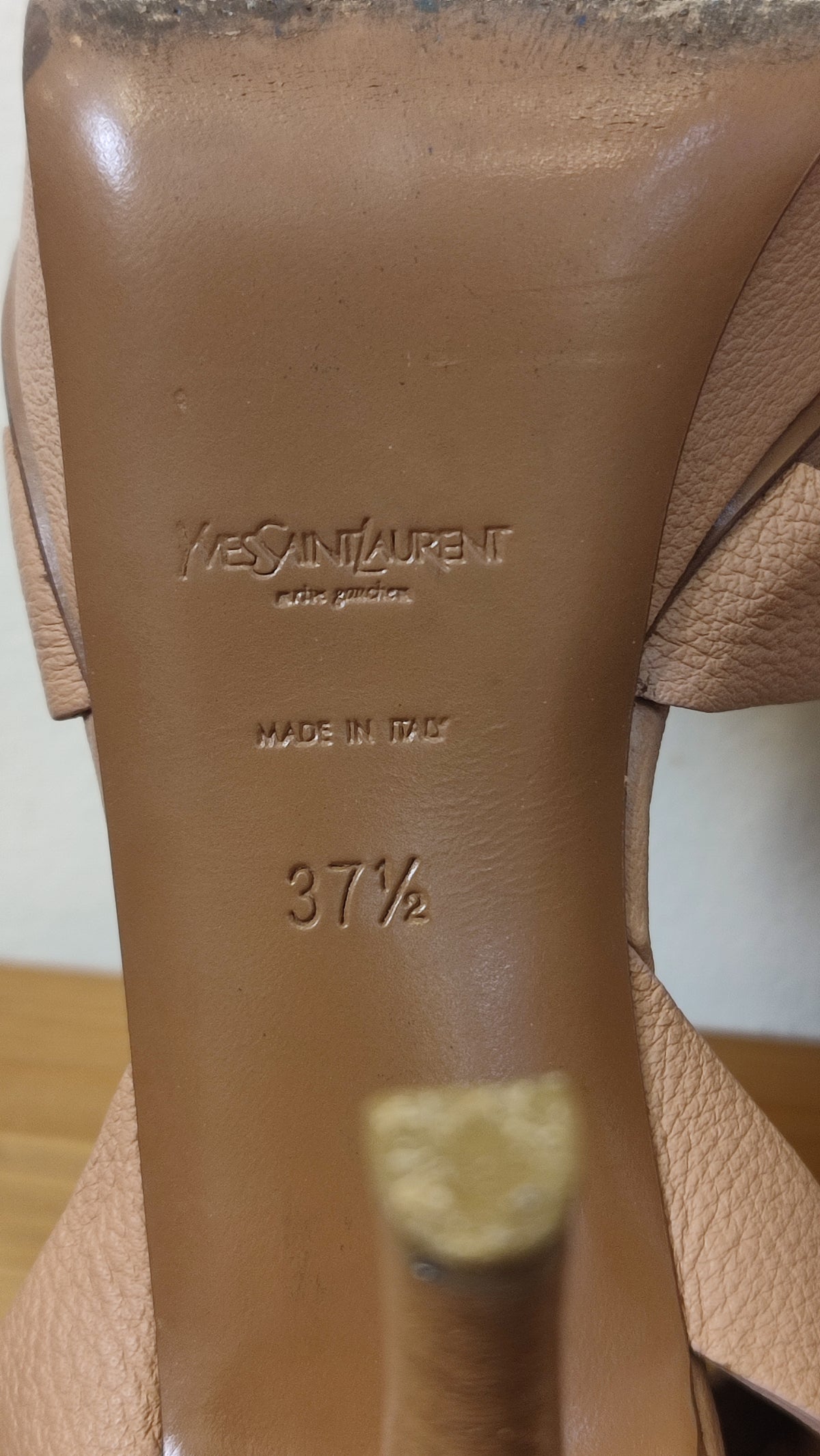 YSL Tribute Nude Heels Size 37 1/2