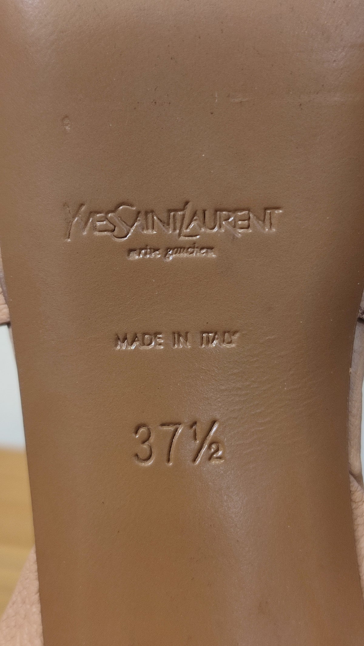YSL Tribute Nude Heels Size 37 1/2