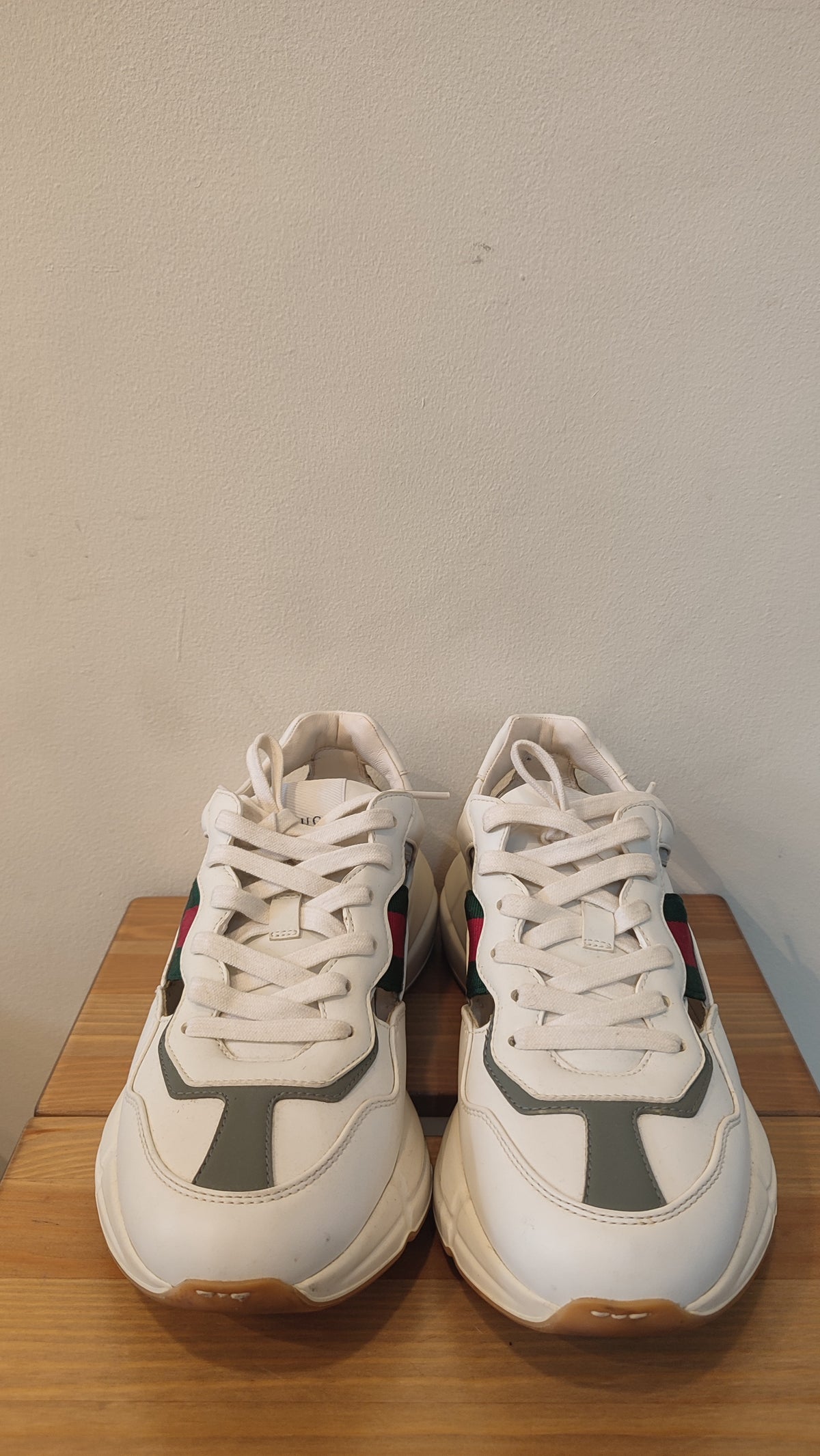 Gucci Rython Coutout Sneakers White Size 40