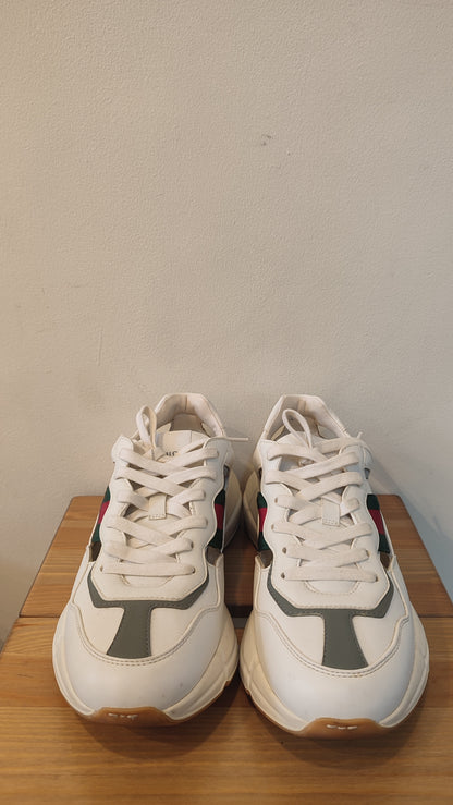 Gucci Rython Coutout Sneakers White Size 40
