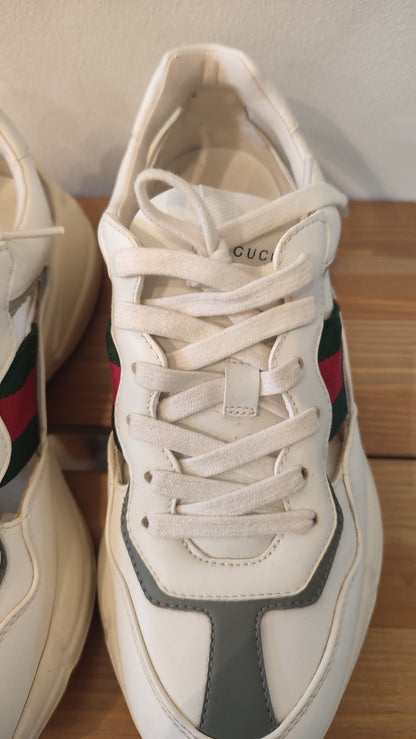 Gucci Rython Coutout Sneakers White Size 40