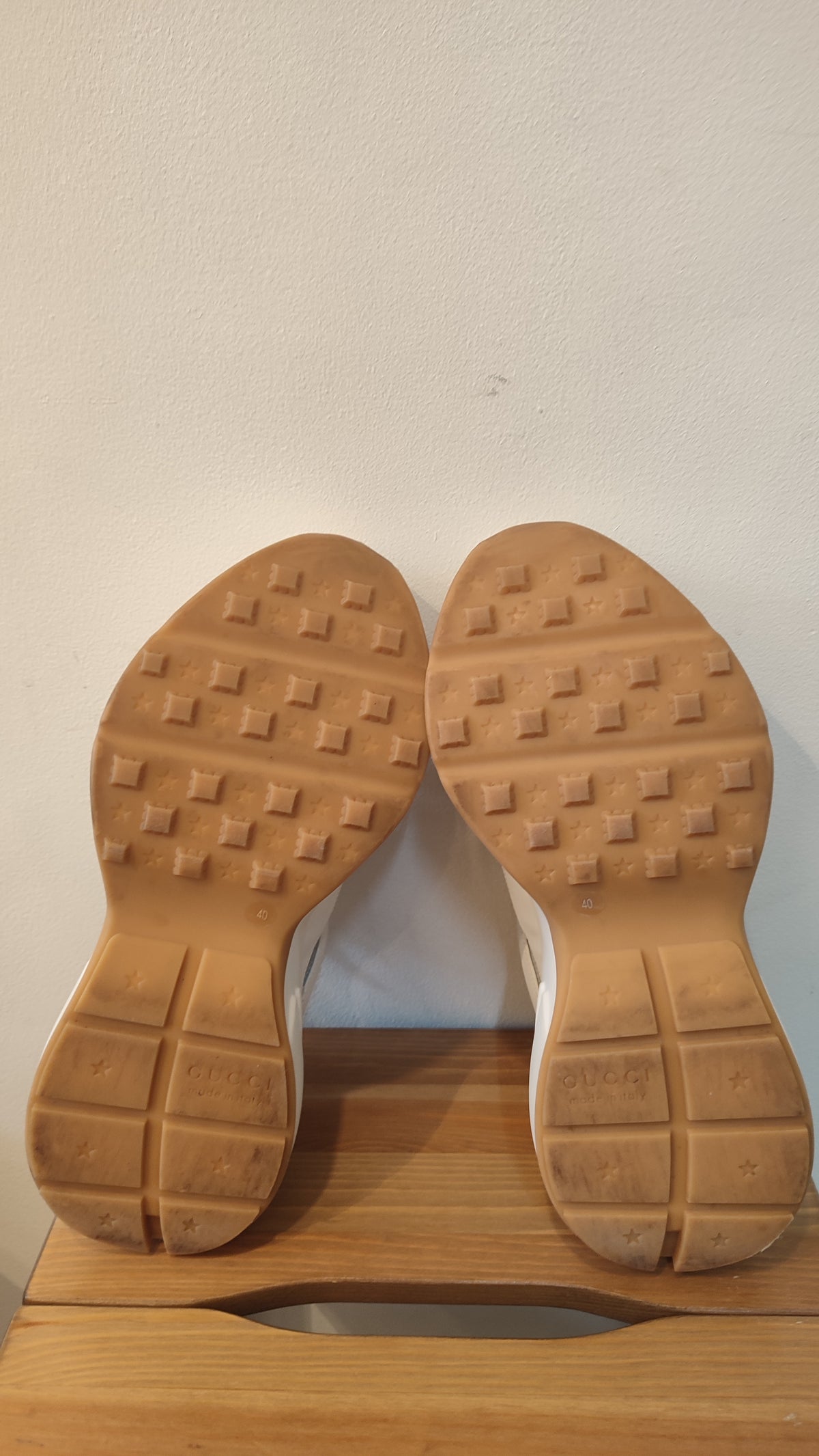 Gucci Rython Coutout Sneakers White Size 40