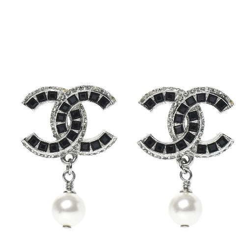 Chanel Drop Down Earrings with Pearl
