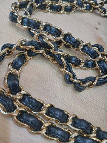 Chanel Double Flap Jumbo Lambskin Black Series 16