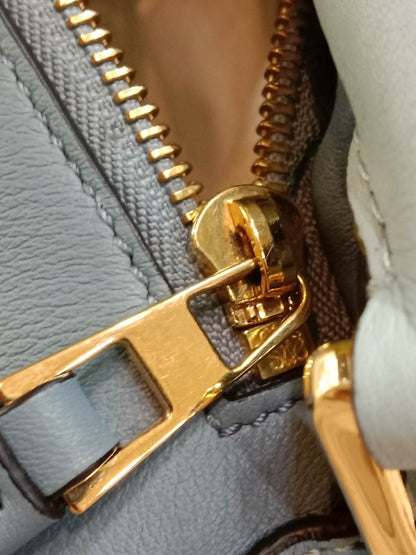 Loewe Puzzle Bag Tricolor Blue Medium