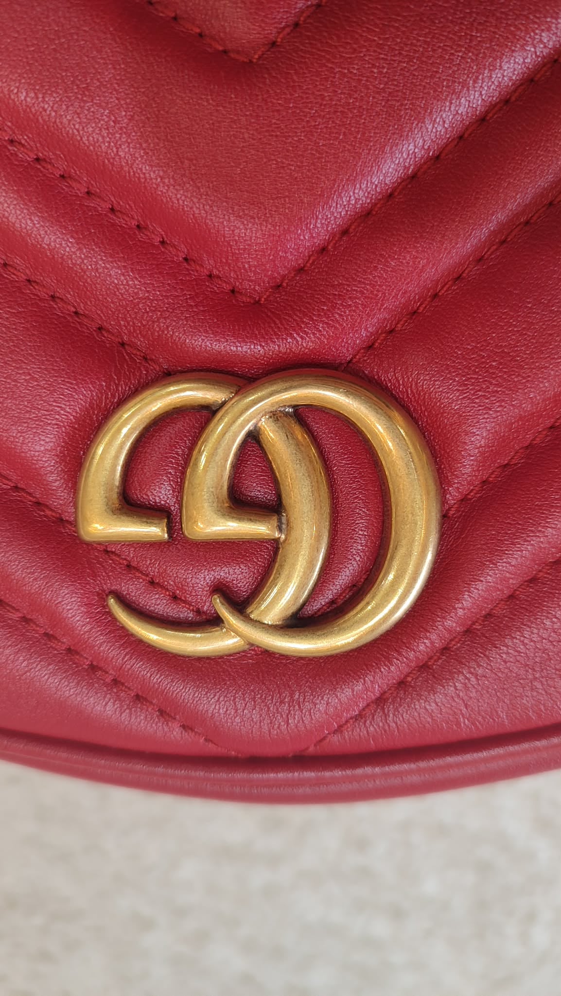 Gucci GG Marmont Beltbag Red