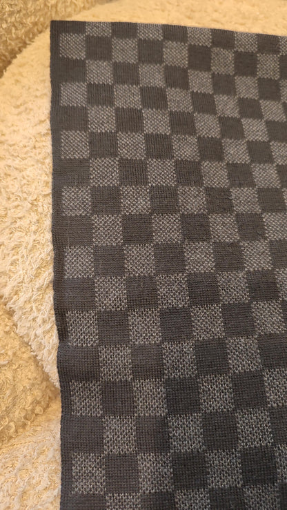 Louis Vuitton Damier Graphite Wool Scarf
