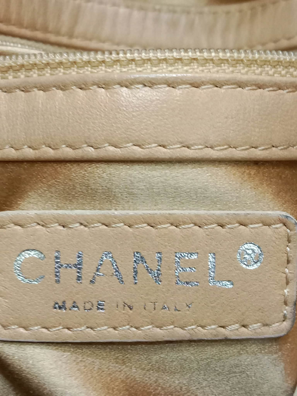 Chanel Drawstring Lambskin Black Tote Bag Series 8