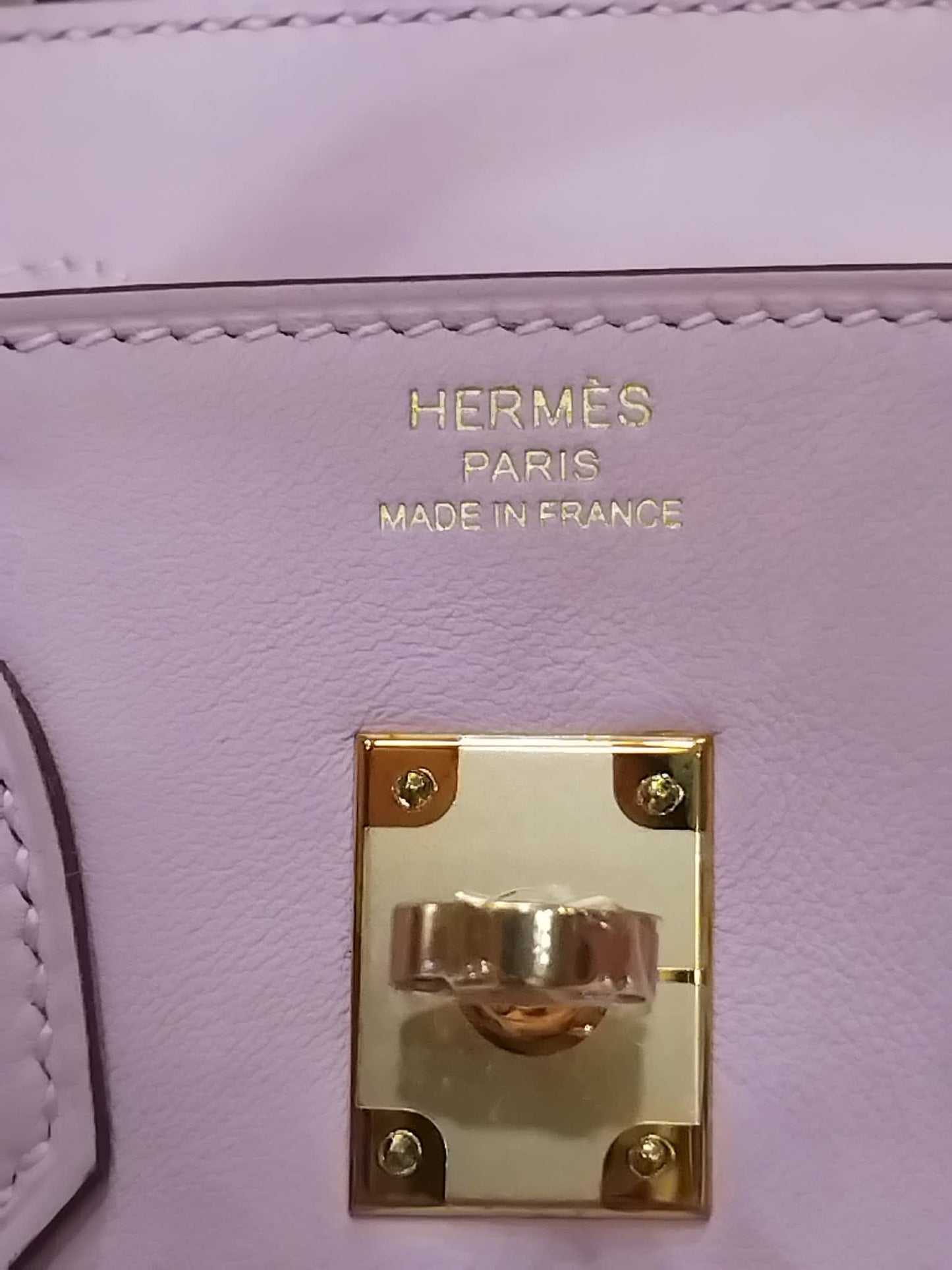 Hermes Birkin 25 Mauve Sylvestre Swift Rose Gold Hardware Stamp W 2024