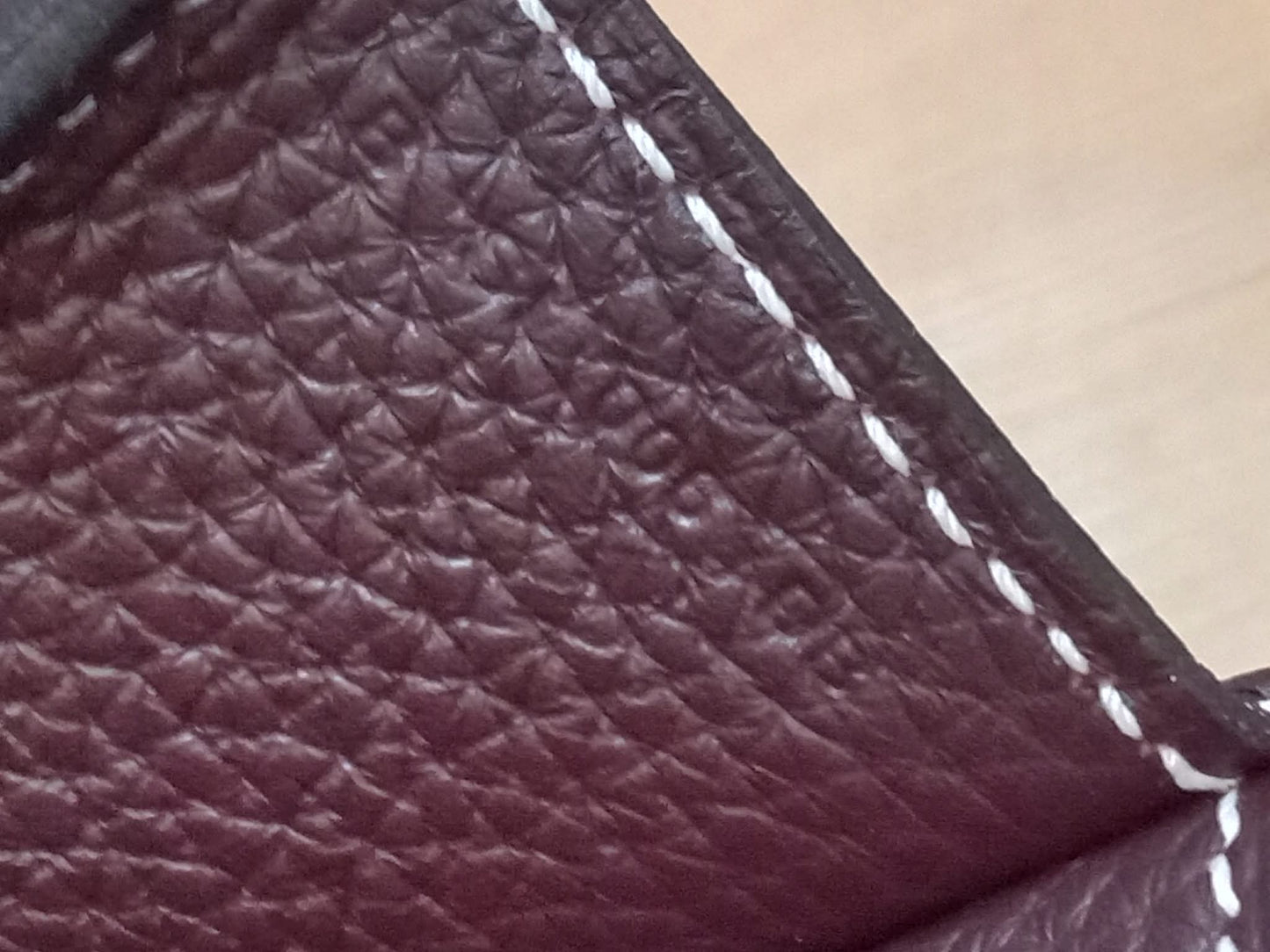 Hermes Halzan 31 Clemence Bicolor Rouge/Pink Stamp B 2023
