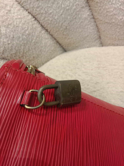 Louis Vuitton Red Epi Cannes Vanity Case