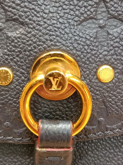 Louis Vuitton Marine/Rouge Monogram Empreinte Leather Blanche BB Bag