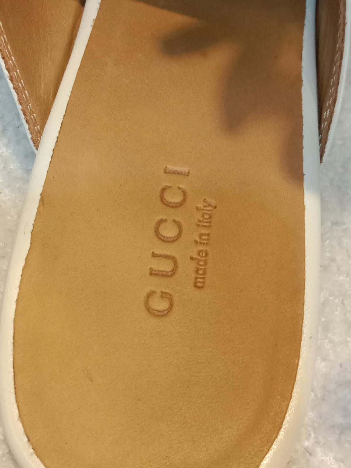 Gucci Princetown Horsebit Mules White Size 38